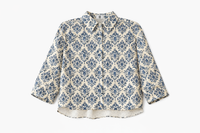 KUO PRINTED BOXY BLOUSE