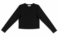KUO SNAP FRONT CROPPED CARDIGAN