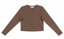 KUO SNAP FRONT CROPPED CARDIGAN