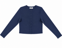 KUO SNAP FRONT CROPPED CARDIGAN