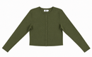 KUO SNAP FRONT CROPPED CARDIGAN