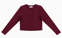 KUO SNAP FRONT CROPPED CARDIGAN