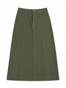 KUO PANEL TWILL SKIRT