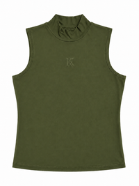 KUO SLEEVELESS MOCKNECK