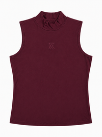 KUO SLEEVELESS MOCKNECK