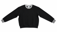 KUO VARSITY STRIPE SWEATSHIRT
