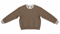 KUO VARSITY STRIPE SWEATSHIRT