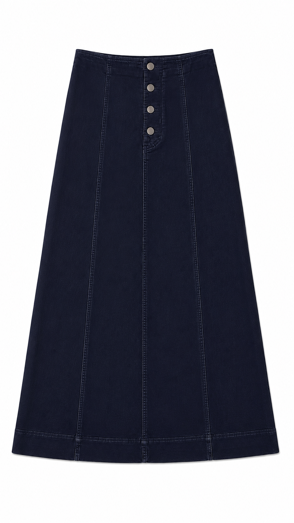 KUO BUTTON FRONT CORDUROY SKIRT