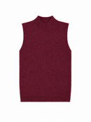 KUO KNIT SLEEVELESS MOCKNECK
