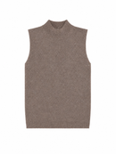 KUO KNIT SLEEVELESS MOCKNECK
