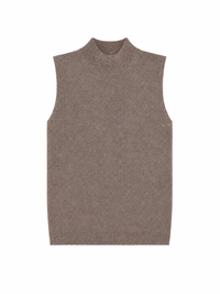 KUO KNIT SLEEVELESS MOCKNECK
