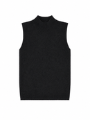 KUO KNIT SLEEVELESS MOCKNECK