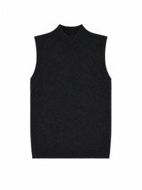 KUO KNIT SLEEVELESS MOCKNECK