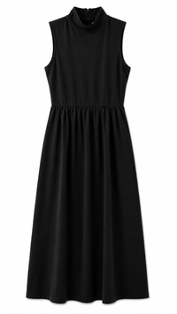 KUO COMBO SLEEVELESS DRESS