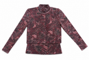 KUO PRINTED CROPPED CARDI SET