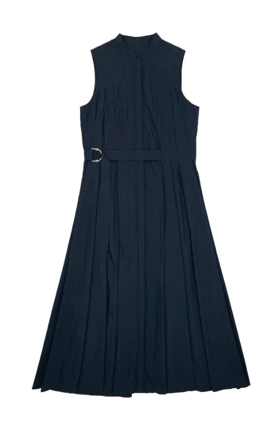 UNAYA KELLY TAFFETA JUMPER PLEATED W BELT
