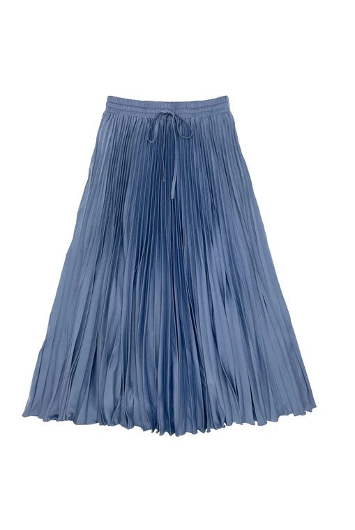 ZAIKA MOYA KLARA SATIN PLEATED SKIRT