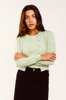 KNIT THEORY BASIC SHORT SLEEVE SWEATER