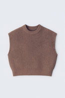 KNITTED BOXY KNIT VEST