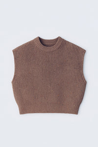 KNITTED BOXY KNIT VEST