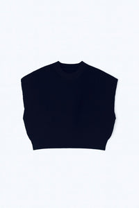 KNITTED BOXY KNIT VEST