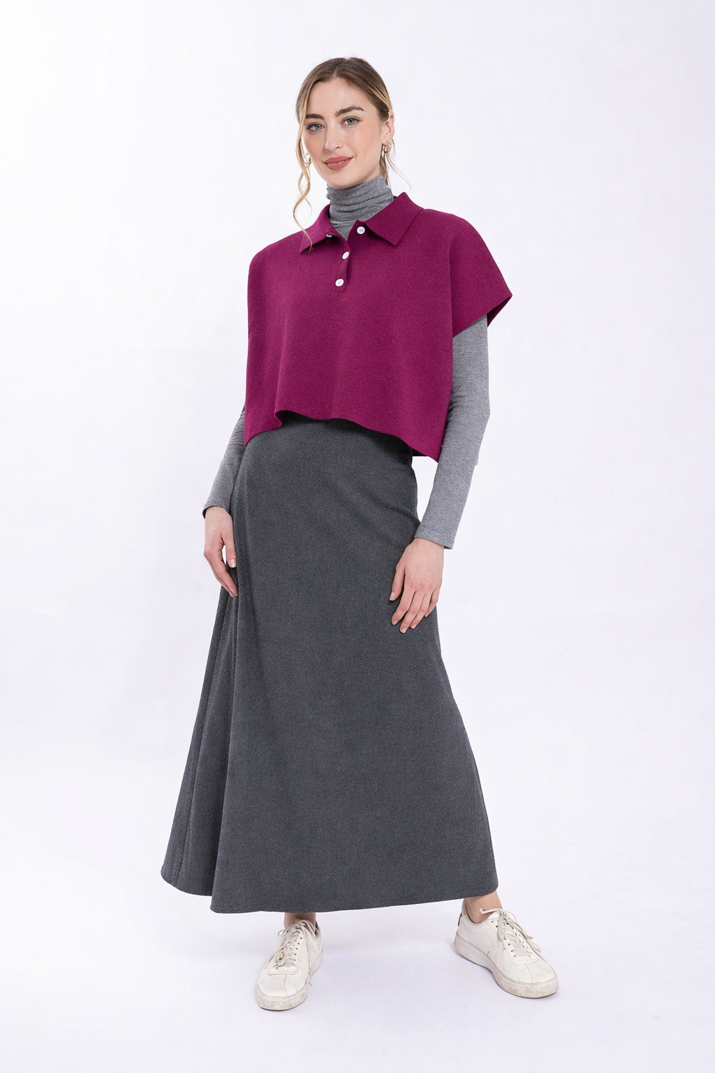 KNITTED BOXY CROPPED SWEATER