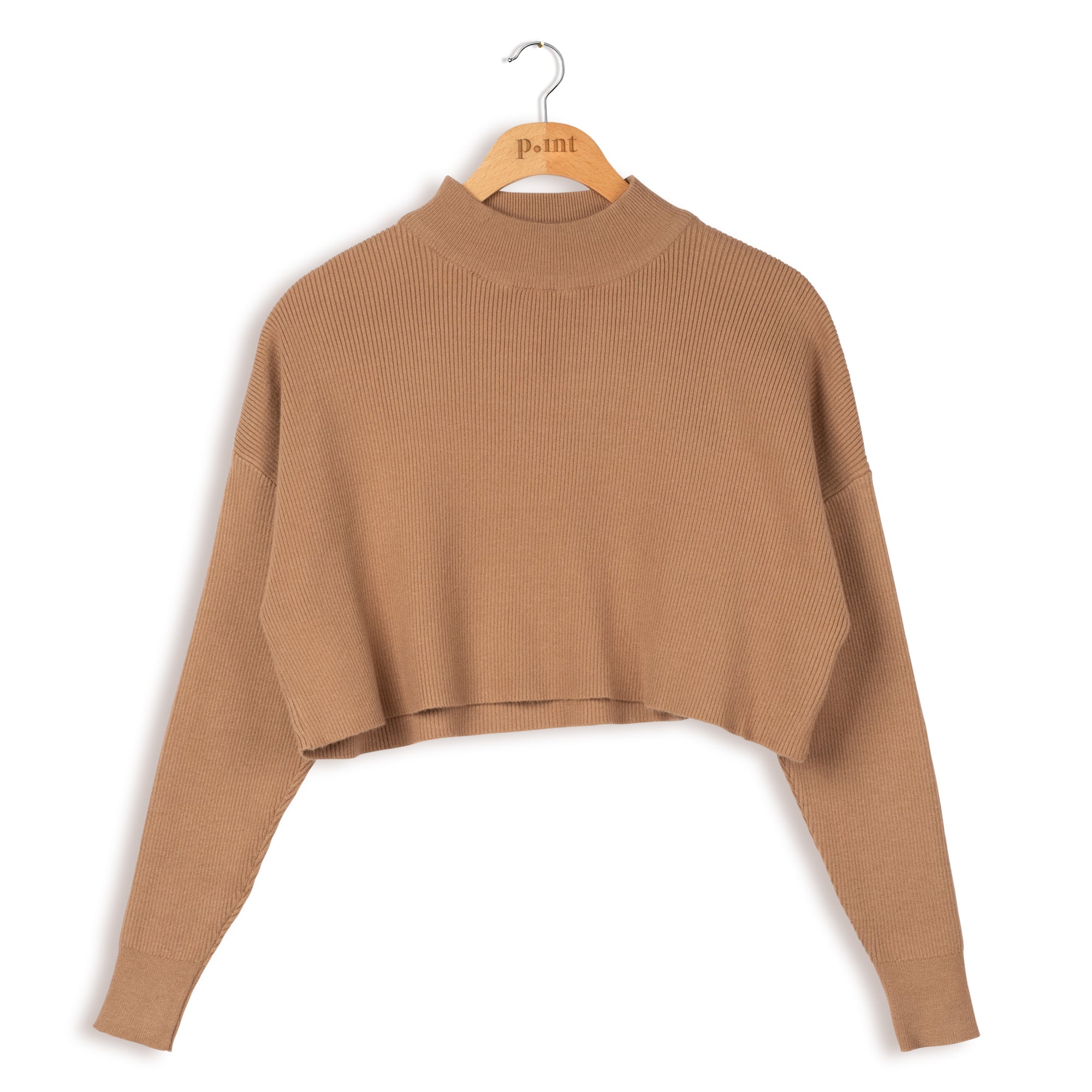 POINT RIB KNIT CROPPED