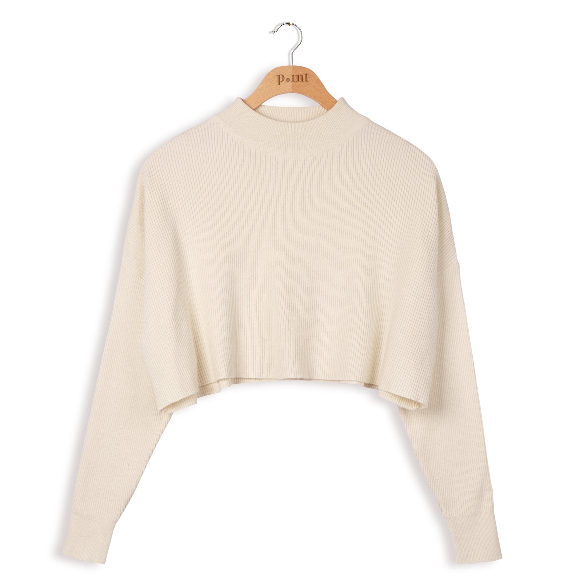 POINT RIB KNIT CROPPED