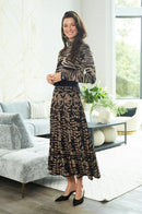 PASHMINA KNIT PRINTED MAXI SET