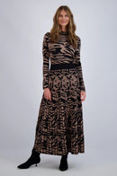 PASHMINA KNIT PRINTED MAXI SET