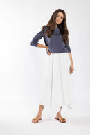 LATITUDE EYELET COLLARED T-SHIRT