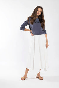 LATITUDE EYELET COLLARED T-SHIRT