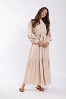 LATITUDE TIERED MAXI DRESS