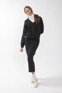 LATITUDE DOLMAN ZIP TOP