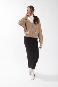 LATITUDE DOLMAN ZIP TOP