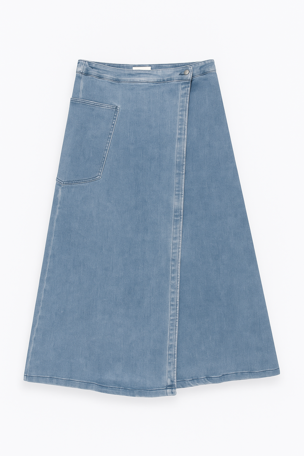 LATITUDE CARGO DENIM WRAP SKIRT