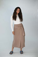LATITUDE JERSEY TIE SKIRT
