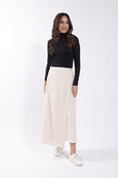 LATITUDE Corduroy Mock Wrap Skirt
