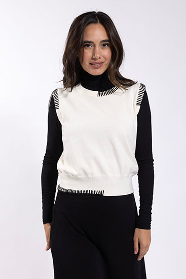 LATITUDE Contrast Stitch Vest