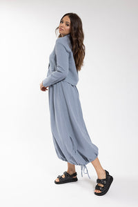 LATITUDE Gauze Cropped Blouse