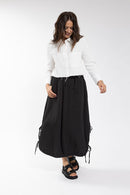 LATITUDE Gauze Cropped Blouse