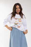 LATITUDE Multi Butterfly Graphic Tee