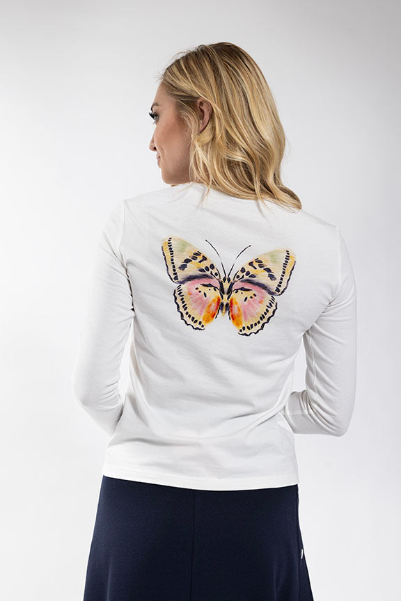 LATITUDE Butterfly Graphic Back Tee