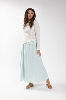 LATITUDE Marled Pully Front Tee