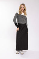 Latitude Stretch Chambray A-Line Skirt