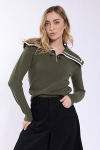 Latitude Sailor Collar Sweater
