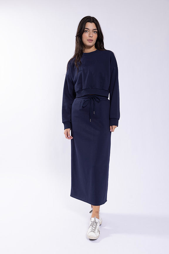 Latitude Midi Sweatskirt