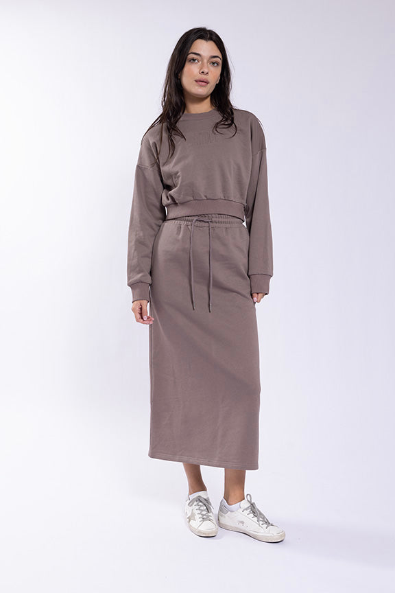 Latitude Midi Sweatskirt