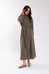 Latitude Washed Belted Sweatdress