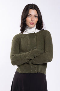 Latitude Double Button Placket Cardi